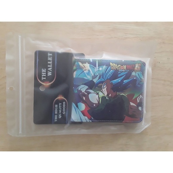 Japanese Anime Dragonball Characters One Size Leather Purse Blue Wallet - Picture 2 of 3